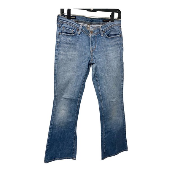 Citizens of Humanity Low Waist Flare Jeans 29 Med Wash Denim Cotton Blend Ingrid - Picture 1 of 6